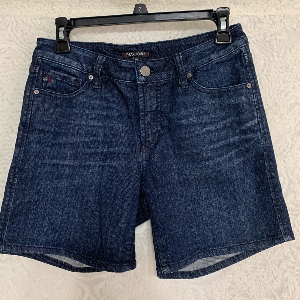 Dear John Ava Roll-Up Denim Shorts Sz 27🌴